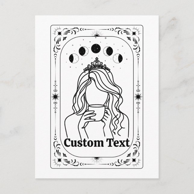 Cartes Pour Fêtes Annuelles Créez Votre Propre Tarot Céleste de la Mariée Bach (Devant)
