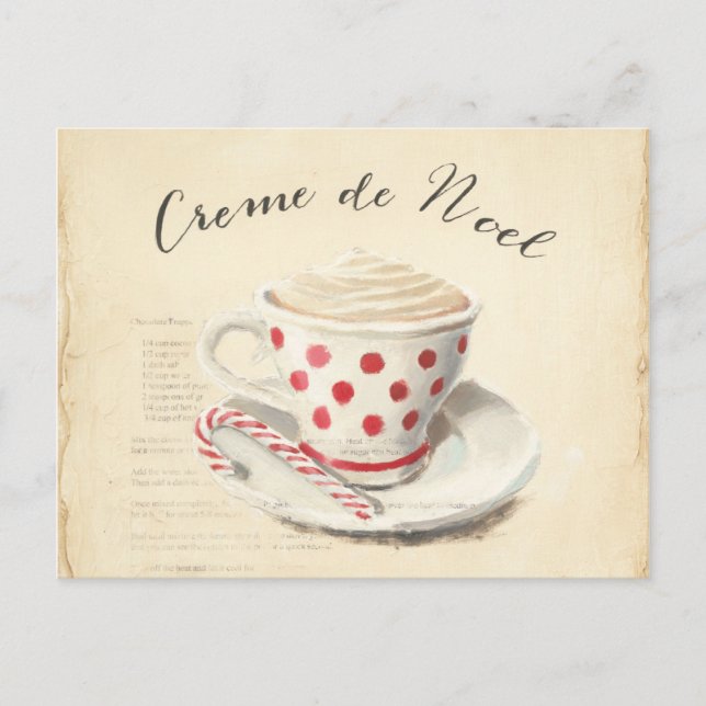 Cartes Pour Fêtes Annuelles Creme de Noel (Devant)