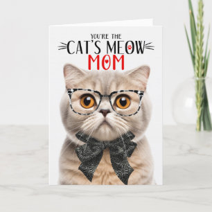Cartes Pour Fêtes Annuelles Crème Scottish Pold Cat pour maman à la fête des m