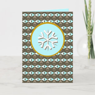 Cartes Pour Fêtes Annuelles Cristaux de glace - Flocon de neige