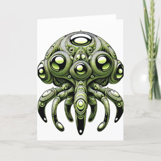 Cartes Pour Fêtes Annuelles Critère Alien de l'espace convivial