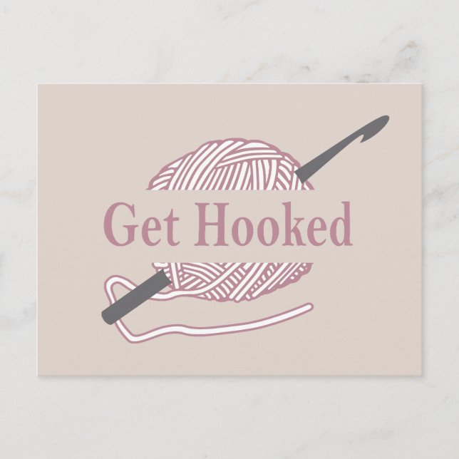 Cartes Pour Fêtes Annuelles crochet drôle citation crochet disant (Devant)