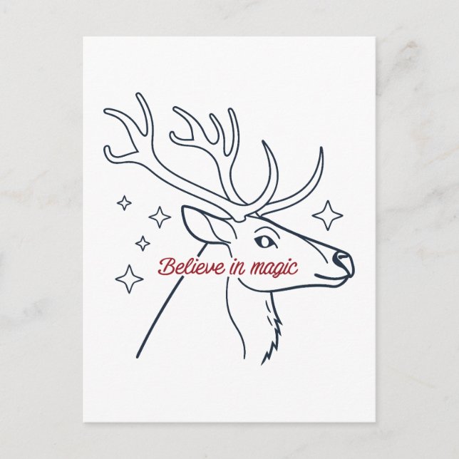 Cartes Pour Fêtes Annuelles Croire en la magie (Devant)