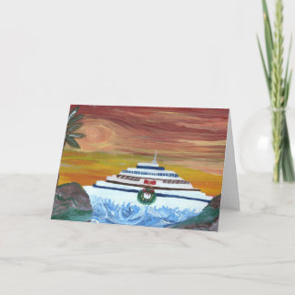 Cartes Pour Fêtes Annuelles Croisière de Noël