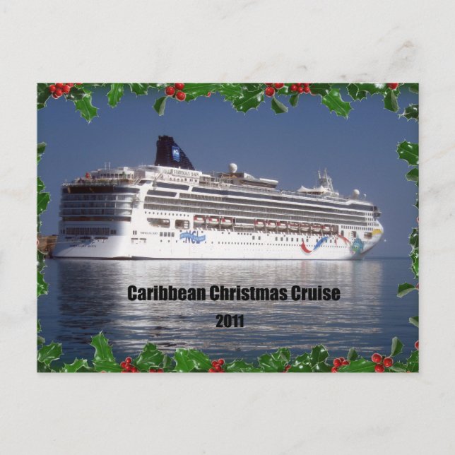 Cartes Pour Fêtes Annuelles Croisière de Noël des Caraïbes 2011 (Devant)