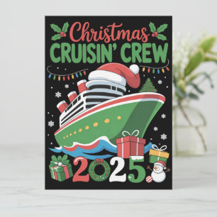 Cartes Pour Fêtes Annuelles Croisière de Noël en famille 2025 Correspondance F