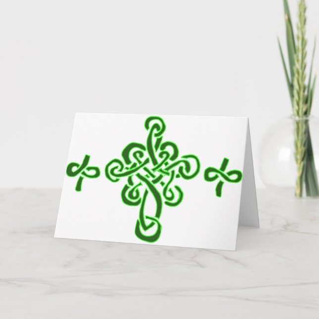Cartes Pour Fêtes Annuelles Croix celtiques (Devant)