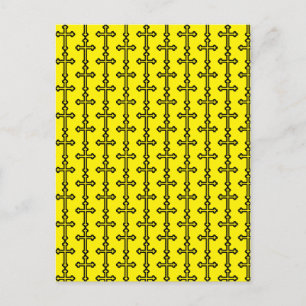 Cartes Pour Fêtes Annuelles Croix chrétienne noire