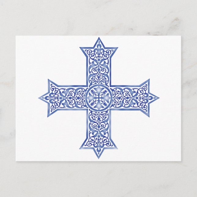 Cartes Pour Fêtes Annuelles Croix copte (Devant)