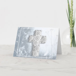 Cartes Pour Fêtes Annuelles Croix de fleurs