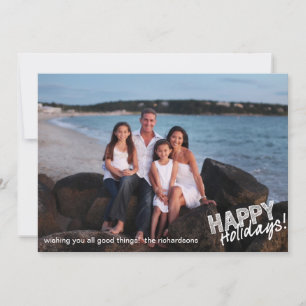 Cartes Pour Fêtes Annuelles Croquis Joyeux Vacances