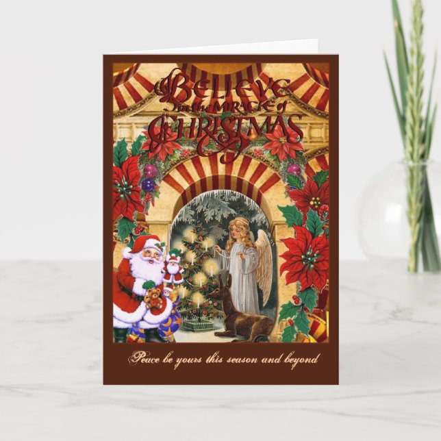 Cartes Pour Fêtes Annuelles Croyez (Devant)