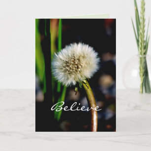 Cartes Pour Fêtes Annuelles Croyez en la magie de la saison, Dandelion