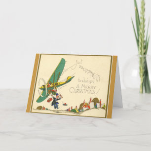 Cartes Pour Fêtes Annuelles Cru - juste se laissant tomber dedans à Noël,