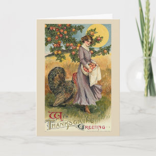 Cartes Pour Fêtes Annuelles Cru - salutation de thanksgiving,