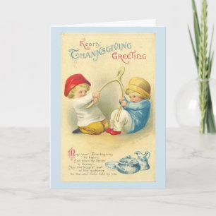 Cartes Pour Fêtes Annuelles Cru - salutations chaleureuses de thanksgiving,