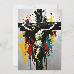 Cartes Pour Fêtes Annuelles Crucifixion de Jésus Christ