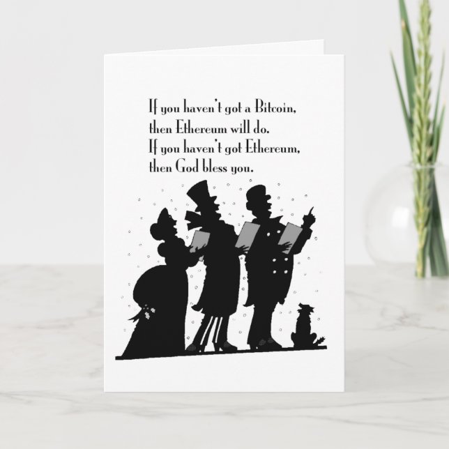 Cartes Pour Fêtes Annuelles Crypto Christmas Carol (Devant)