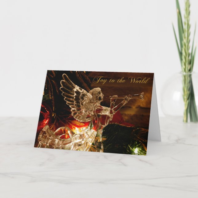 Cartes Pour Fêtes Annuelles Crystal Angel Joy au monde (Devant)