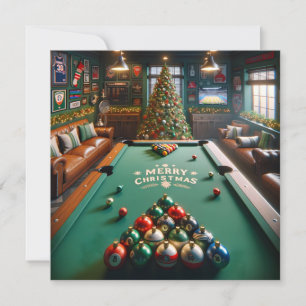 Cartes Pour Fêtes Annuelles Cue Sports Vacances Hustle