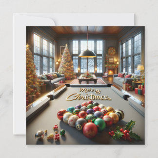 Cartes Pour Fêtes Annuelles Cue the Season : Noël dans le Clubhouse