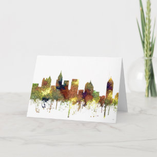 Cartes Pour Fêtes Annuelles Cuir épais de SG-Safari d'horizon d'Atlanta la
