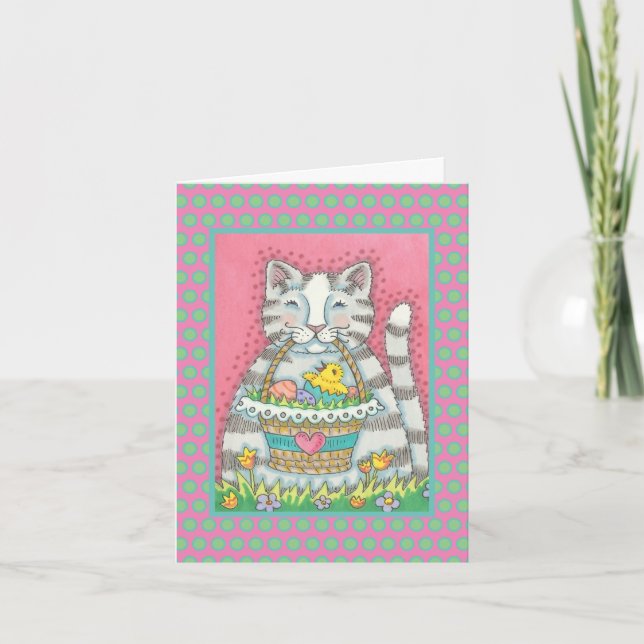 CARTES POUR FÊTES ANNUELLES CUISINE BLANCHE ET PÂTISSERIE, CHAT, VERSE (Devant)