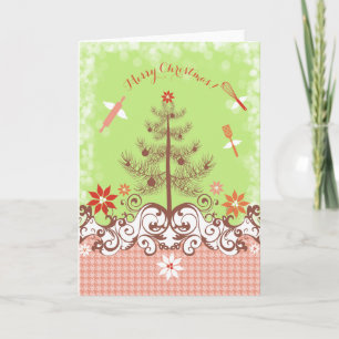 Cartes Pour Fêtes Annuelles Cuisine de l'ange couleur personnalisée ustensiles