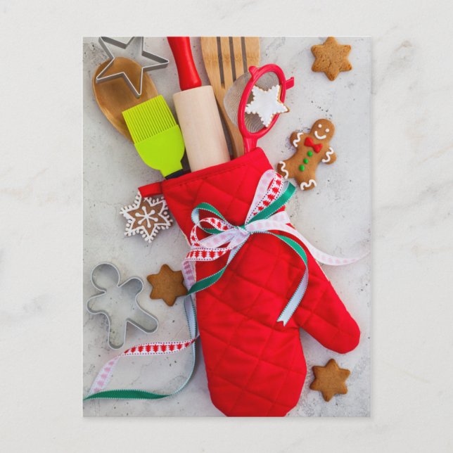 Cartes Pour Fêtes Annuelles Cuisine de Noël (Devant)