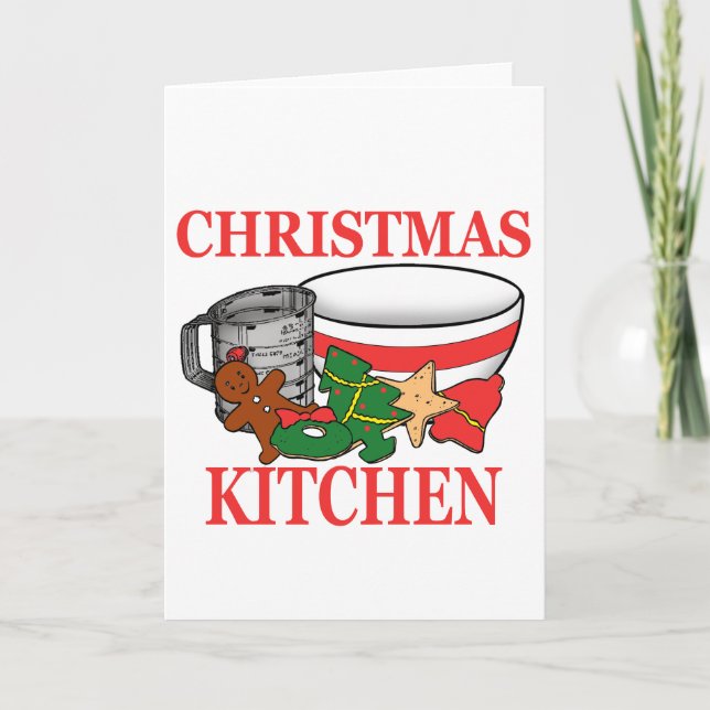 Cartes Pour Fêtes Annuelles cuisine de noël (Devant)