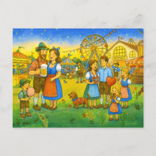 Cartes Pour Fêtes Annuelles Culture bavaroise Oktoberfest avec Fair