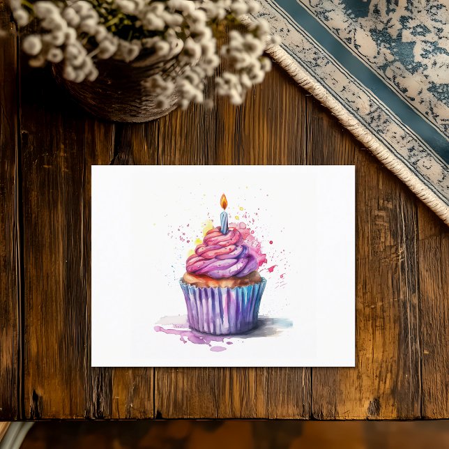 Cartes Pour Fêtes Annuelles Cupcake (Créateur téléchargé)