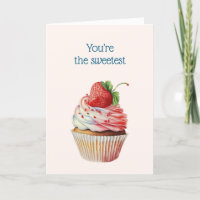 Cupcake de fraise dessert Saint Valentin