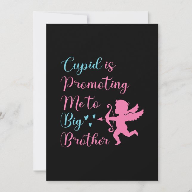 Cartes Pour Fêtes Annuelles Cupid Me Promet À Big Brother Valentine (Devant)