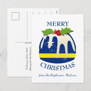 Cartes Pour Fêtes Annuelles CURAÇAO Korsou Pouding aux prunes de fête Noël
