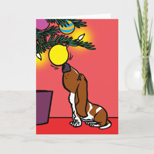 CARTES POUR FÊTES ANNUELLES CURIOSITÉ DE POIDS DE BASSET