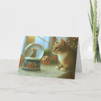 Cartes Pour Fêtes Annuelles Curious Whiskers and Mouse Christmas