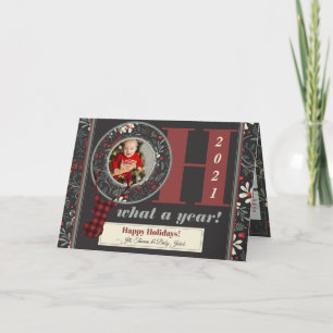 Cartes Pour Fêtes Annuelles Custom 2021 Funny Quarantine Bingo Photo Noël