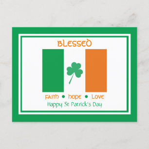 Cartes Pour Fêtes Annuelles Custom HAPPY ST PATRICK'S DAY Christian Blessed