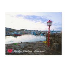 Custom Heart Newlyn Harbour à Dusk Cornwall Photo
