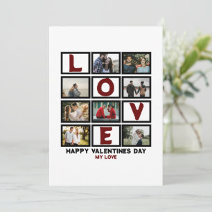 Cartes Pour Fêtes Annuelles Custom Love Happy Valentines Day 8 Collage photo