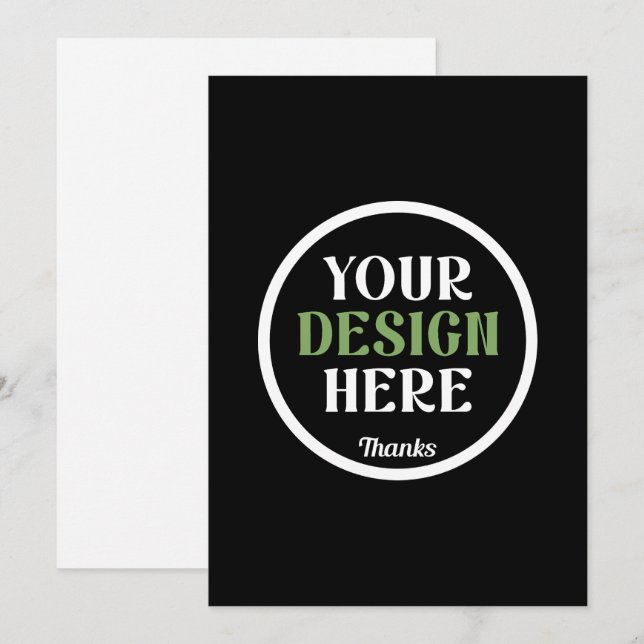 Cartes Pour Fêtes Annuelles custom, unique, sleek & minimalist (Devant / Derrière)