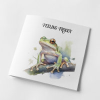 Cute Aquarelle Arbre Frog, personnalisé