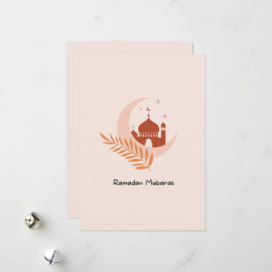 Cartes Pour Fêtes Annuelles Cute Bohème moderne Ramadan Moubarak