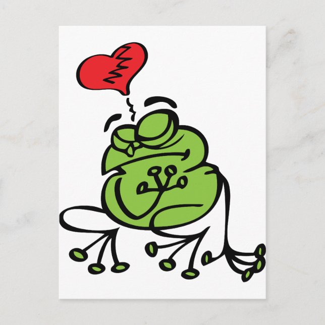 Cartes Pour Fêtes Annuelles Cute Broken Heart (Devant)