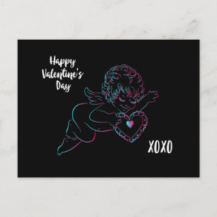 Cartes Pour Fêtes Annuelles Cute Cherub avec un coeur pour la Saint Valentin