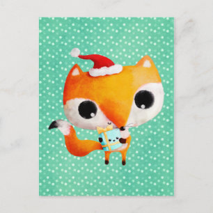 Cartes Pour Fêtes Annuelles Cute Christmas Fox