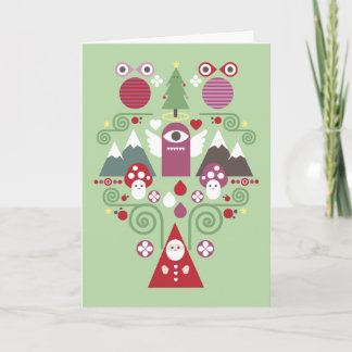 Cartes Pour Fêtes Annuelles Cute Christmas Greeting Card - green
