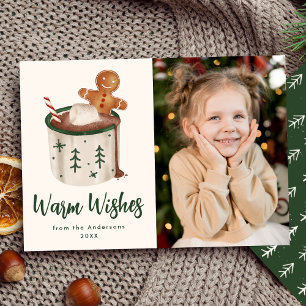 Cartes Pour Fêtes Annuelles Cute Cookies and Cocoa Photo