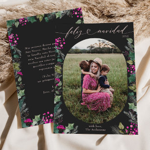 Cartes Pour Fêtes Annuelles Cute Dark Feliz Navidad